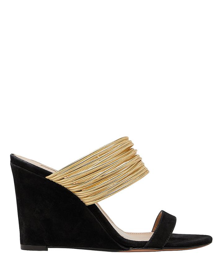 Aquazzura Rendez Vous Wedges Black/gold 37.5