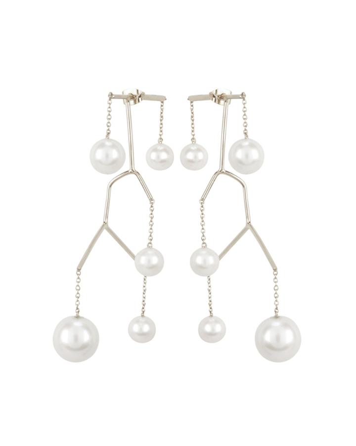 Anissa Kermiche Kinetic Perle Earrings Gold 1size