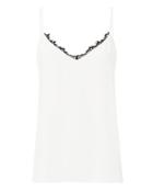 L'agence Lia Lace Trim Camisole Black/white M