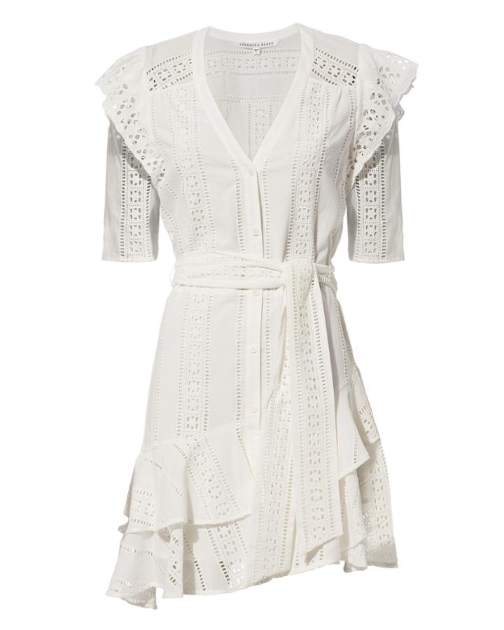 Veronica Beard Sima Dress White 4