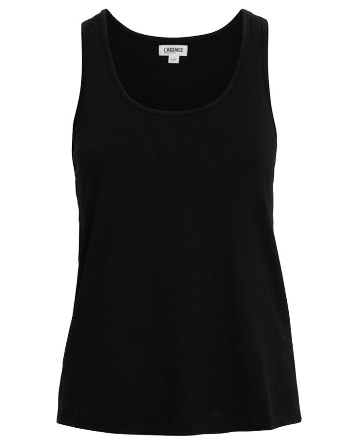 L'agence Drew Racerback Tank Top Black S