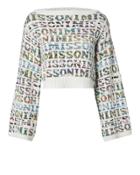Missoni Logo Cropped Sweater White 38