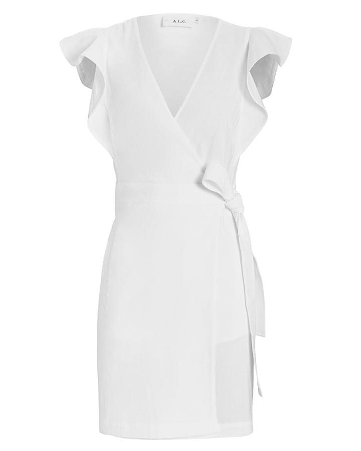A.l.c. Sidelle Mini Wrap Dress White 4