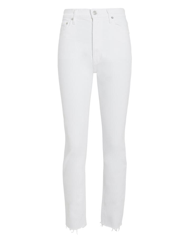 Agolde Nico Slim Fit Jeans White Denim 26