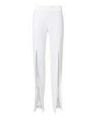 Jonathan Simkhai Front Slit White Pants White 6