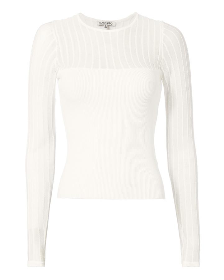 Ronny Kobo Katharleen Bell Sleeve Knit Top