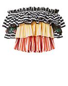Caroline Constas Pandora Tiered Stripe Top