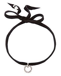 Dannijo Vix Black Velvet Choker