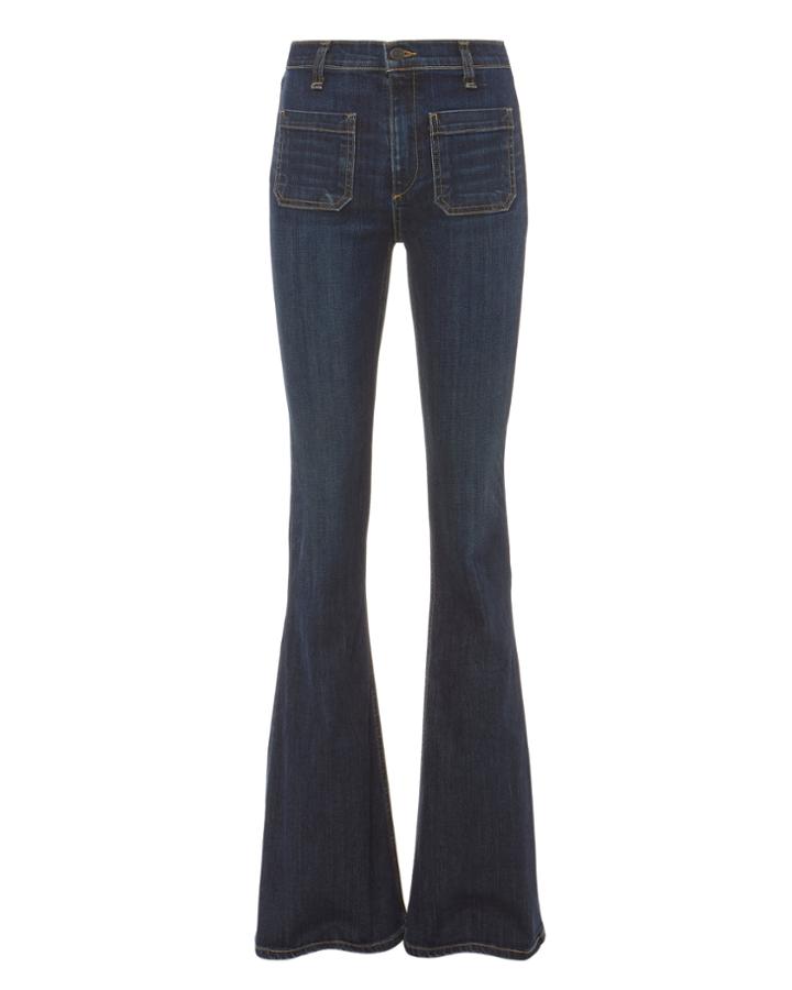 Veronica Beard Florence Flare Jeans Blue-drk 24