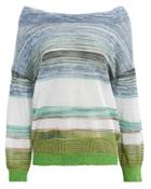 Missoni Striped Pullover Blue/white/green 40