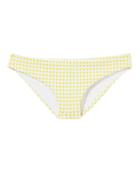 Onia Rochelle Gingham Bikini Bottom Yellow S