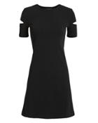 Helmut Lang Black Slash Sleeve Mini Dress Black S