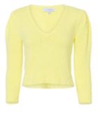 Exclusive For Intermix Intermix Janice Cropped Sweater Yellow P