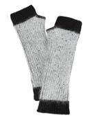 Exclusive For Intermix Intermix Colorblock Fingerless Gloves Grey/black 1size