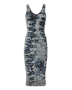 Intermix Enza Costa Utility Patina Rib Tank Dress