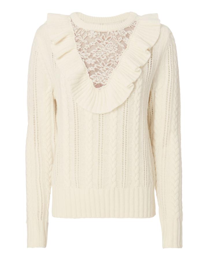 Nightcap Clothing Ruffle Lace Sweater