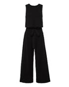 Inhabit Tie Waist Cropped Knit Jumpsuit