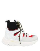 Ganni Brooklyn High-top Sneakers White/red/black 39