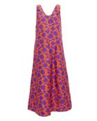 La Double J La Doublej Easy Peasy Floral Dress Orange/purple M