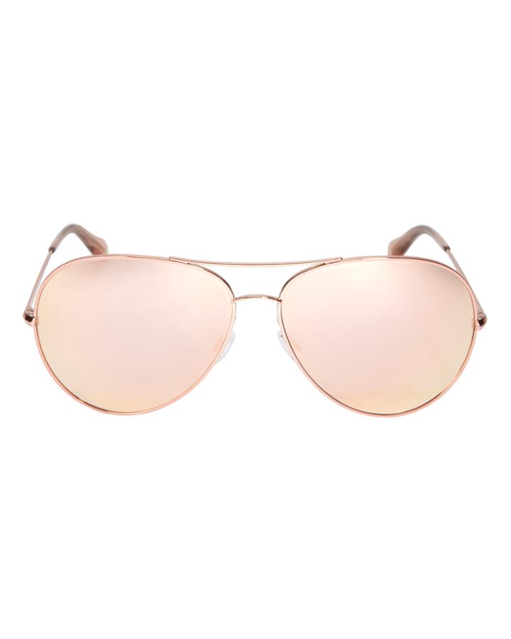 Oliver Peoples Sayer Mirrored Aviator Sunglasses Metallic 1size