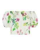 Mds Stripes Floral Off Shoulder Crop Top Print 2