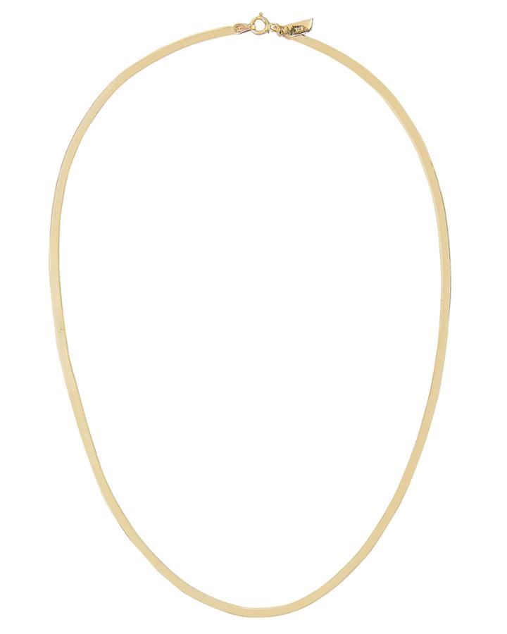 Loren Stewart Herringbone Necklace Gold 1size