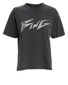 Anine Bing Bing Glitter T-shirt Black L