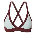 Heidi Klein Aqua Plum Reversible Bikini Top