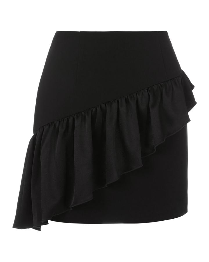 Cinq A Sept Cinq  Sept Ruffle Mini Skirt Black Zero
