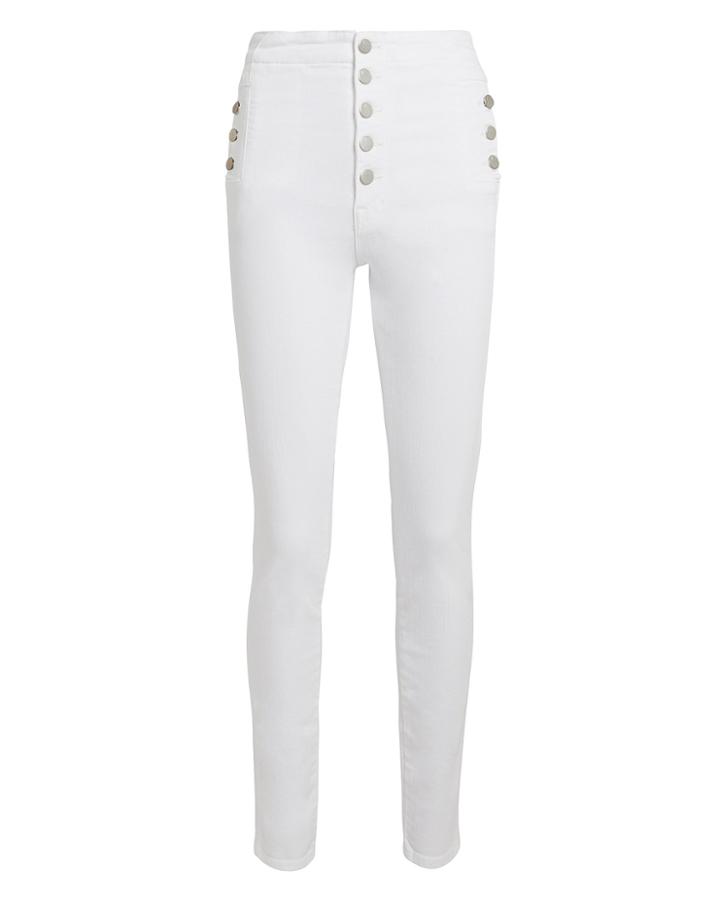 J Brand Natasha White Skinny Jeans White 25