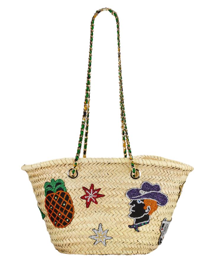 Giselle Ginerva Patchwork Natural Tote
