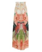 Carolina K Ferry Silk Botanical Pants Ivory/floral L