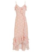Exclusive For Intermix Intermix Niki Floral Wrap Dress Pink/floral 6