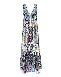 Camilla Maasai Mosh Drawstring Maxi Dress