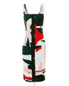 Cushnie Et Ochs Orlena Abstract Print Dress Multi 4