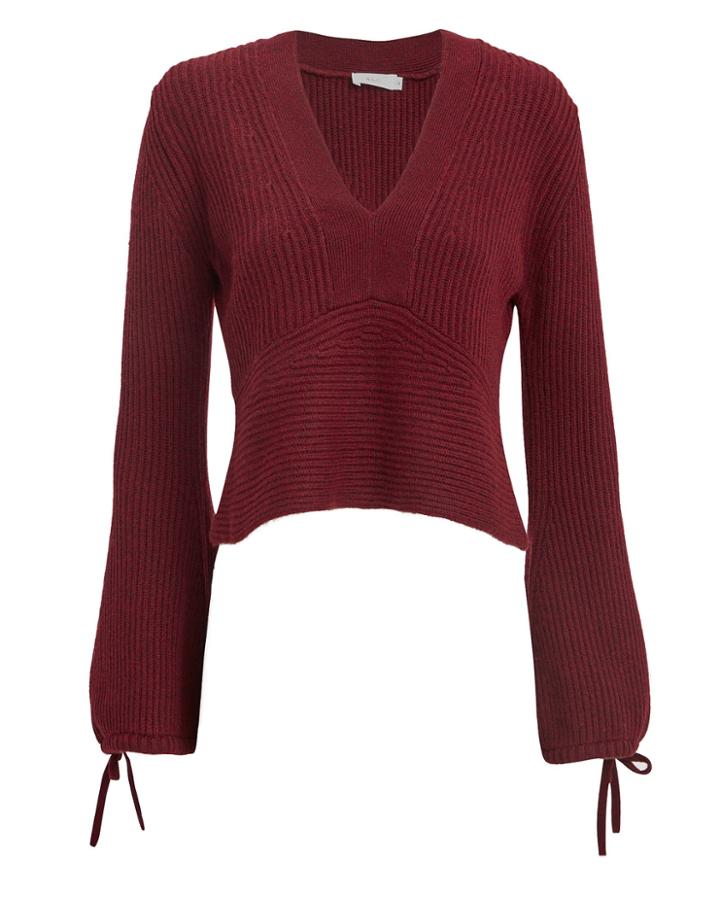 Alc A.l.c. Schwartz Merlot Sweater Burgundy P