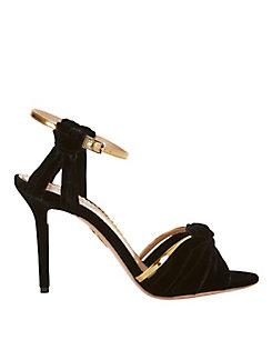 Charlotte Olympia Broadway Knot Velvet Sandals