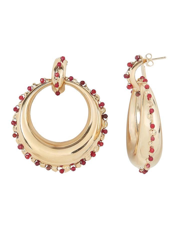 Rosantica Passato Hoop Earrings Gold 1size