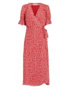 Stevie May Claret Midi Dress Red/white/floral S