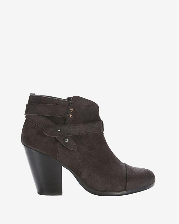 Rag & Bone Harrow Bootie: Waxy Suede Asphalt