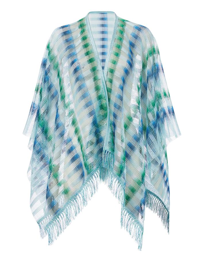 Missoni Usa Missoni Blue Chevron Caftan Blue-med 1size