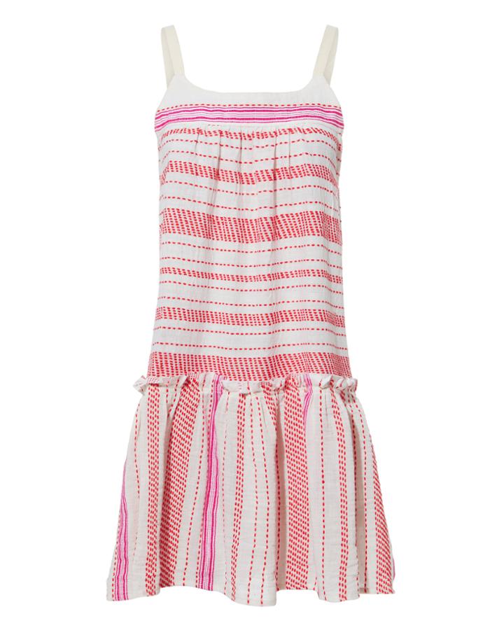 Lem Lem Lemlem Tiki Layer Dress Red M