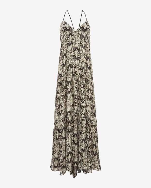 L'agence Grace Printed Maxi Dress