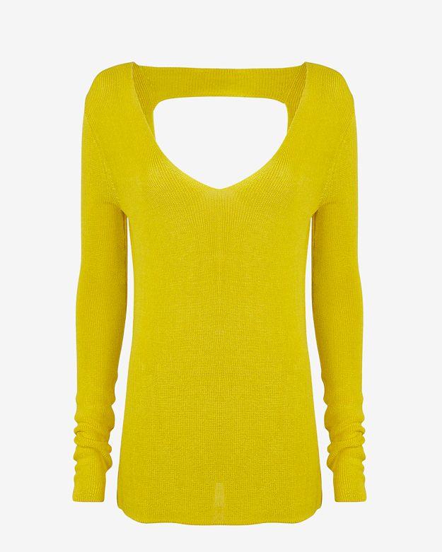 A.l.c. Open Back V Neck Sweater