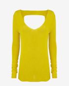 A.l.c. Open Back V Neck Sweater