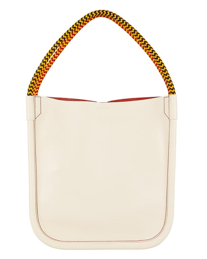 Proenza Schouler Lux Rope Handle L Tote White Leather/black/red 1size