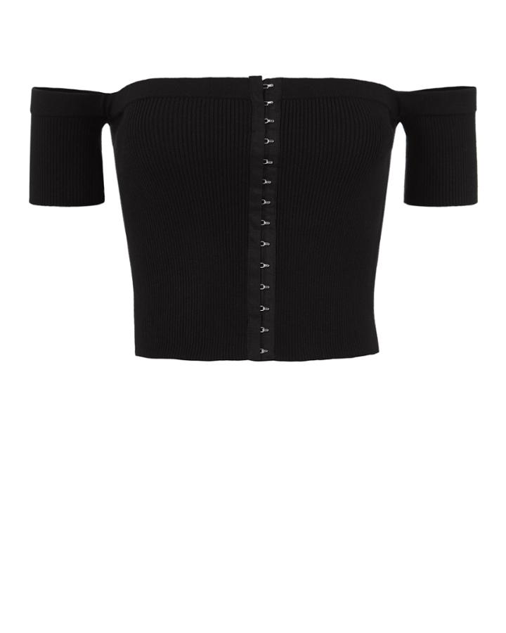 Exclusive For Intermix Intermix Deanna Knit Top Black S