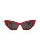 Saint Laurent Lily Cat Eye Sunglasses Red 1size