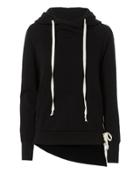 Nsf Enzo Lace-up Side Sweatshirt Black S