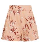 Joie Farron Linen Shorts Blush/floral 2